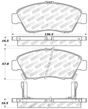 Load image into Gallery viewer, StopTech Performance 06-11 Honda Civic Sedan Hybrid Front Brake Pads
