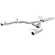 Load image into Gallery viewer, MagnaFlow Cat Back, SS, 3in, Competition, Dual Split Polished 4.5in Tips 2015 Ford Mustang GT V8 5.0
