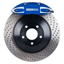 Load image into Gallery viewer, StopTech 99-05 VW Golf/GTi/Jetta Front BBK 1PC Touring 312/ST41 Blue Caliper 328x28 Drilled Rotor
