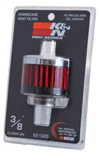 Load image into Gallery viewer, K&amp;N Clamp On Rubber Base Crankcase Vent Filter 0.375in Flange ID x 2in OD x 1.5in Height
