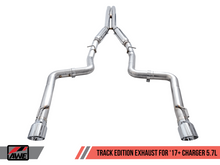 Load image into Gallery viewer, AWE Tuning 2017+ Dodge Charger 5.7L Track Edition Exhaust - Diamond Black Tips
