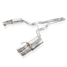 Load image into Gallery viewer, Stainless Works 2018+ Ford Mustang GT 3in Redline Series Catback X-Pipe w/Active Valves &amp; Quad Tips
