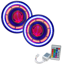 Load image into Gallery viewer, ORACLE Lighting 07-18 Jeep Wrangler JK Oculus 7in. ColorSHIFT Bi-LED Projector Headlights
