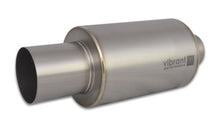 Load image into Gallery viewer, Vibrant Titanium Muffler w/Straight Cut Natural Tip 2.5in. Inlet / 2.5in. Outlet
