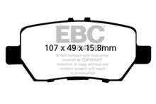 Load image into Gallery viewer, EBC 05-08 Acura RL 3.5 Redstuff Rear Brake Pads
