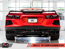 Load image into Gallery viewer, AWE Tuning 2020 Chevrolet Corvette (C8) Touring Edition Exhaust - Quad Diamond Black Tips
