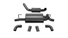 Load image into Gallery viewer, Corsa 18+ Jeep Wrangler JL 2.5in Dual Rear Turn Down Exit Black Touring Axle-Back Exhaust
