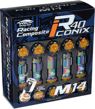Load image into Gallery viewer, Project Kics 14x1.25 R40 Iconix Lock &amp; Lug Nuts - Neo Chrome (16+4 Locks)
