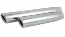 Load image into Gallery viewer, Vibrant 3in Round SS Truck/SUV Exh Tip (Single wall Angle Cut Rolled Edge) - 2.5in inlet 11in long
