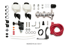 Load image into Gallery viewer, Wilwood Tandem Remote M/C Kit w L/H Brkt &amp; Prop Valve - 1in Bore Ball Burnished
