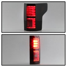 Load image into Gallery viewer, Spyder Ford F150 2015-2017 Light Bar LED Tail Lights - Black Smoke ALT-YD-FF15015-LBLED-BSM
