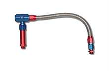 Load image into Gallery viewer, Russell Performance -6 AN to 3/8in Female NPT ProFlex Demon Carb Dual Inlet Carb Kit (Red/Blue)
