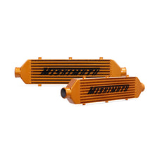 Load image into Gallery viewer, Mishimoto Universal Gold Z Line Intercooler  Overall Size: 28x8x3 Core Size: 21x6x2.5 Inlet / Outlet
