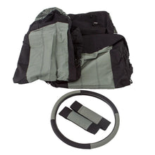 Load image into Gallery viewer, Rampage 1987-1995 Jeep Wrangler(YJ) Comfort Combo Seat Covers - Black/Grey
