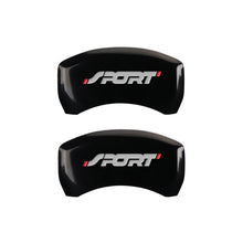 Load image into Gallery viewer, MGP 4 Caliper Covers Engraved Front &amp; Rear No bolts/Sport Black finish silver ch
