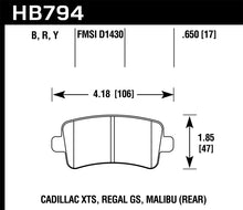Load image into Gallery viewer, Hawk 13-15 Cadillac XTS Performance Ceramic Street Rear Brake Pads
