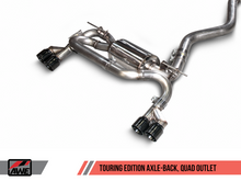 Load image into Gallery viewer, AWE Tuning BMW F3X N20/N26 328i/428i Touring Edition Exhaust Quad Outlet - 80mm Diamond Black Tips
