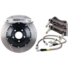 Load image into Gallery viewer, StopTech 08-09 WRX STi Rear BBK ST22 345x28 Slotted Rotors Silver Calipers
