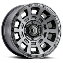Load image into Gallery viewer, ICON Thrust 17x8.5 6x135 6mm Offset 5in BS Smoked Satin Black Tint Wheel

