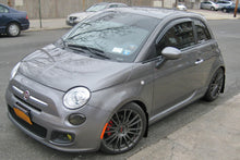 Load image into Gallery viewer, Rally Armor 12-18 Fiat 500 (Pop/Sport/Lounge/Abarth) Black UR Mud Flap w/ Grey Logo
