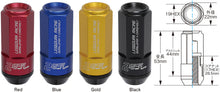 Load image into Gallery viewer, Project Kics Leggdura Racing Shell Type Lug Nut 53mm Open-End Look 16 Pcs + 4 Locks12X1.25 Gold
