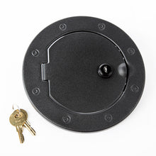 Load image into Gallery viewer, Rugged Ridge 07-18 Jeep Wrangler JK Textured Black Locking Gas Cap Door
