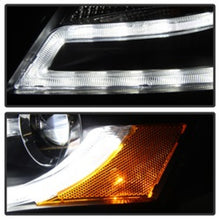 Load image into Gallery viewer, Spyder Audi A4 09-12 Projector Headlights Halogen Model Only - DRL LED Black PRO-YD-AA408-DRL-BK

