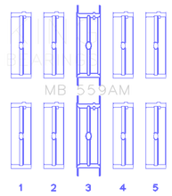 Load image into Gallery viewer, King Ford 330/352/360/390/410/428 Engine (Size 050) Main Bearing Set
