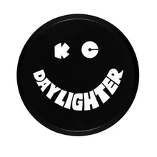 Load image into Gallery viewer, KC HiLiTES 6in. Round Hard Cover for Daylighter/SlimLite/Pro-Sport (Single) - Black w/White Smile
