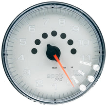 Load image into Gallery viewer, Autometer Spek-Pro Gauge Tachometer 5in 11K Rpm W/Shift Light &amp; Peak Mem Silver/Chrome
