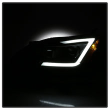 Load image into Gallery viewer, xTune 13-15 Nissan Sentra DRL LED Light Bar Halogen Projector Headlights - Black (PRO-JH-NS13-LB-BK)
