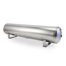 Load image into Gallery viewer, Air Lift 4 Gal Alum Tank - (2) 1/4in (2) 3/8in End &amp; 1/4in Drain - 30in L X 6in D - Polished
