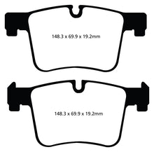Load image into Gallery viewer, EBC 11+ BMW X3 2.0 Turbo (F25) Yellowstuff Front Brake Pads
