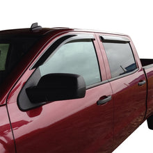 Load image into Gallery viewer, Westin 2014-2018 Chevy Silverado 1500 Crew Cab Wade Slim Wind Deflector 4pc - Smoke
