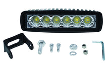 Load image into Gallery viewer, Hella Value Fit Mini 6in LED Light Bar - Flood Beam Pedestal
