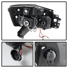 Load image into Gallery viewer, Spyder Nissan Titan 04-14 Projector Headlights LED Halo LED Blk Smke PRO-YD-NTI04-HL-BSM
