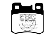 Load image into Gallery viewer, EBC 98-00 Mercedes-Benz E300 TD 3.0 TD Greenstuff Rear Brake Pads
