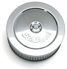 Load image into Gallery viewer, Edelbrock Air Cleaner Pro-Flo Series Round Steel Top Paper Element 6In Dia X 3 625In Chrome
