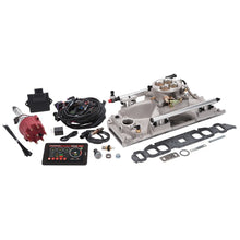Load image into Gallery viewer, Edelbrock Pro Flo 4 Fuel Injection Kit Sequential Port BBC Oval 625 Max HP 35 LbHr Injectors Satin
