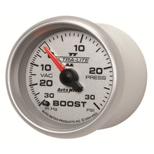 Load image into Gallery viewer, Autometer Ultra-Lite II 52mm 30 PSI Mechanical Boost Gauge
