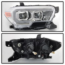 Load image into Gallery viewer, xTune Toyota Tacoma 16-18 DRL Light Bar Projector Headlights - Chrome PRO-JH-TTA16-LBDRL-C
