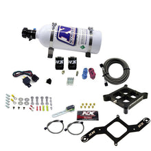 Load image into Gallery viewer, Nitrous Express 4150 Single Entry Crossbar Nitrous Plate Kit Pro-Power (100-500HP) w/5lb Bottle

