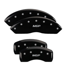 Load image into Gallery viewer, MGP Front set 2 Caliper Covers Engraved Front i-Vtec Black finish silver ch
