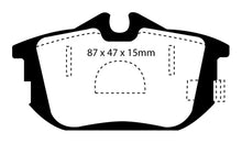 Load image into Gallery viewer, EBC 99-04 Volvo S40 1.9 Turbo T4 (200 BHP) Yellowstuff Rear Brake Pads
