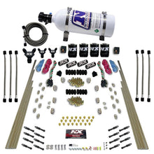 Load image into Gallery viewer, Nitrous Express 8 Cyl Dry Direct Port Dual Stage 4 Solenoids Nitrous Kit (200-600HP) w/5lb Bottle
