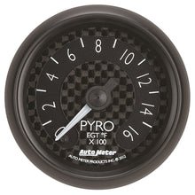 Load image into Gallery viewer, Autometer GT Series 52mm Full Sweep Electronic 0-1600 Deg F EGT/Pyrometer Gauge
