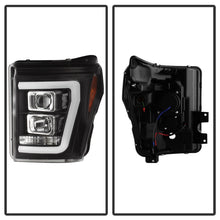 Load image into Gallery viewer, Spyder Ford F-250/F-350/F450 Super Duty 11-16 V2 Projector Headlights - Black (PRO-YD-FS11V2-LB-BK)
