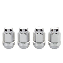 Load image into Gallery viewer, McGard Hex Lug Nut (Cone Seat Bulge Style) M14X1.5 / 22mm Hex / 1.635in. Length (4-Pack) - Chrome
