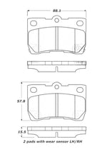 Load image into Gallery viewer, StopTech Street Touring 06 Lexus GS300/430 / 07-08 GS350 Rear Brake Pads
