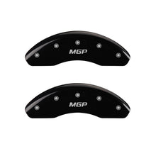 Load image into Gallery viewer, MGP 2 Caliper Covers Engraved Front MGP Black Finish Silver Char 2018 Ram Promaster City

